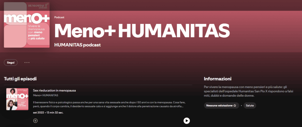 podcast humanitas menopausa